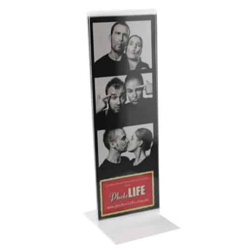 T Shape Acrylic Photo Strip Frame 2x6 Inch included in our Photobooth Sample Pack
