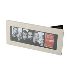 Horizontal View Of Silver Metal Photo Strip Frame 2x6