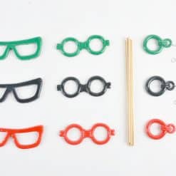 Photobooth Props Resin Glasses On Sticks