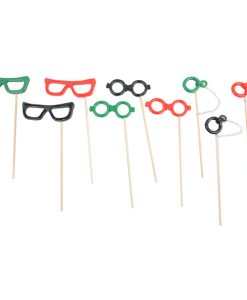Photobooth Props Resin Glasses On Sticks