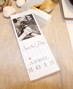 Photostrip 2×6 Inch Magnetic Frame with Save The Date Invitation Inside