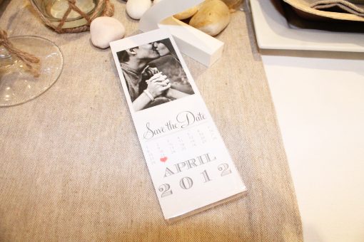 Photostrip 2×6 Inch Magnetic Frame with Save The Date Invitation Inside