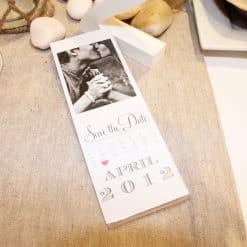 Photostrip 2×6 Inch Magnetic Frame with Save The Date Invitation Inside