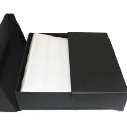 200 Album Presentation Box Lying Flat With White Leather Album Inside