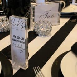 Acrylic Block Table Setting Wedding 300x300