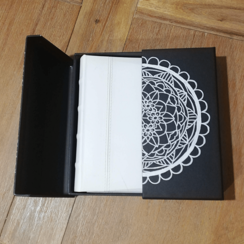 Painted mandala open box