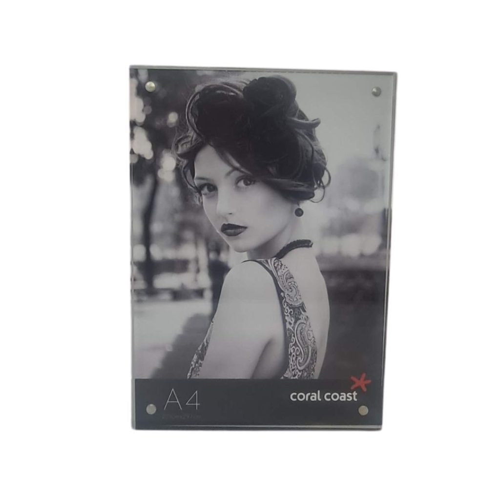 Acrylic Block Frame A4 Freestanding Coral Coast Photo Life
