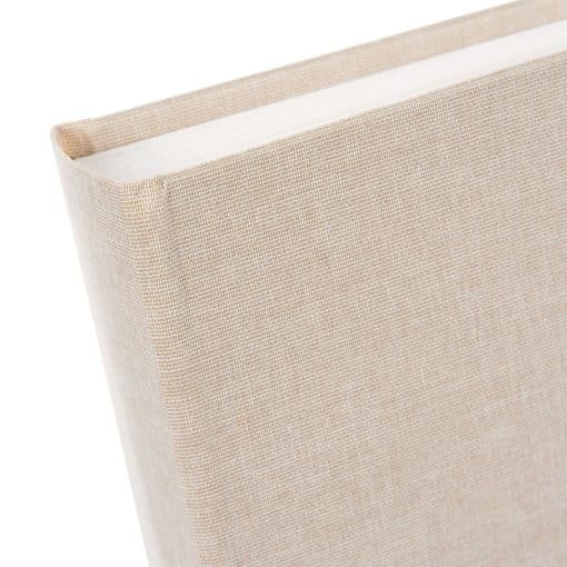 Spine View of Goldbuch Linum Creme 30x31 Dry Mount Album