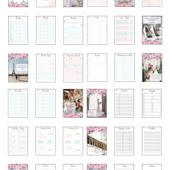 Wedding Planner Print Preview 1 Page