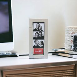 Photostrip Frame 2×6” Silver Metal